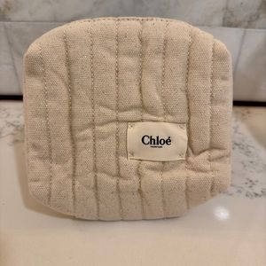 Authentic Chloe make up bag pouch small tote